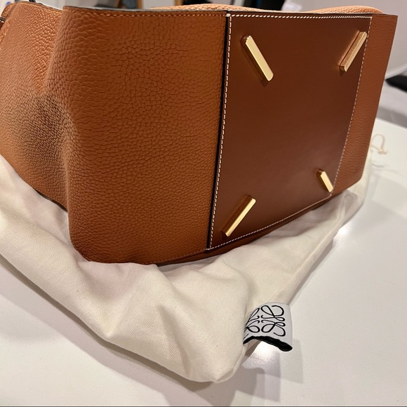 Like New Loewe Medium Hammock Leather Bag in Color Tan - Picture 9 of 14